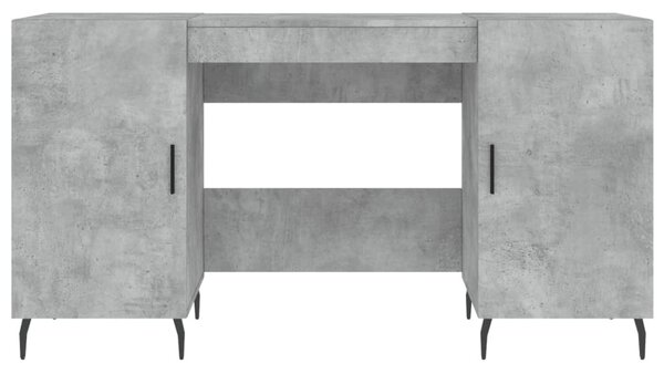 Betonszürke szerelt fa íróasztal 140 x 50 x 75 cm