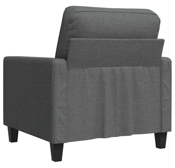 Sötétszürke szövet kanapéfotel 60 cm