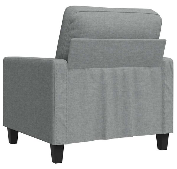 Világosszürke szövet kanapéfotel 60 cm