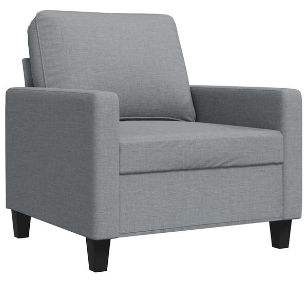 Világosszürke szövet kanapéfotel 60 cm