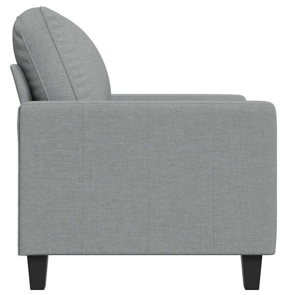 Világosszürke szövet kanapéfotel 60 cm