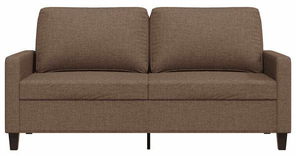 Kétszemélyes barna szövetkanapé 140 cm