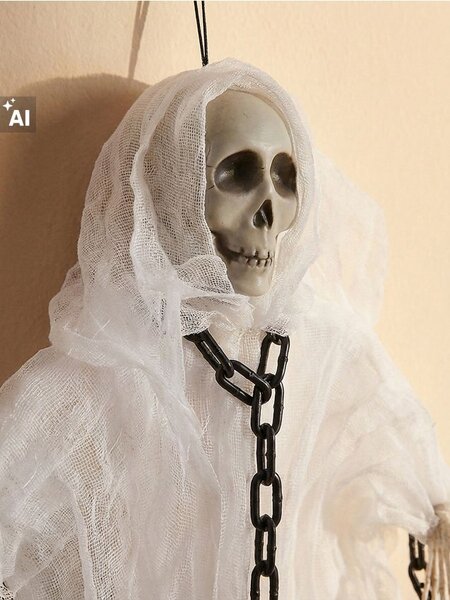 Sinsay - Fali dekoráció Halloween mintával - fehér