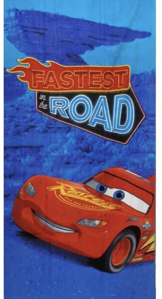 Gyermek törölköző CARS open road 70X140cm Setino
