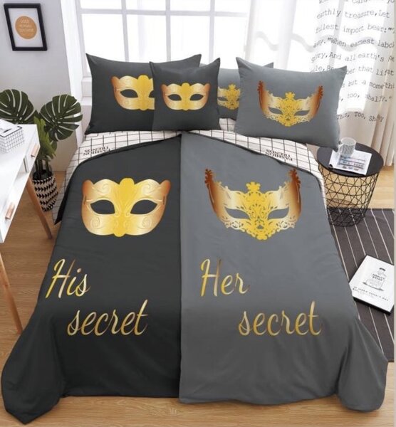 6 db Polipamut ágyneműhuzat Incognito 200x140cm+90x70cm TiaHome