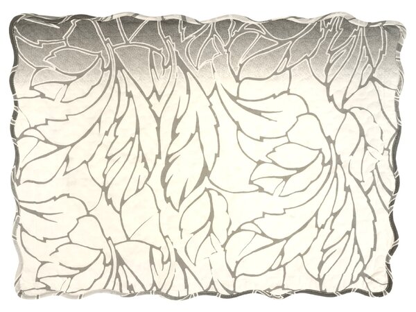 Pamut ágytakaró Fatima szürke TiaHome - 220x240cm + 2ks 50x70cm