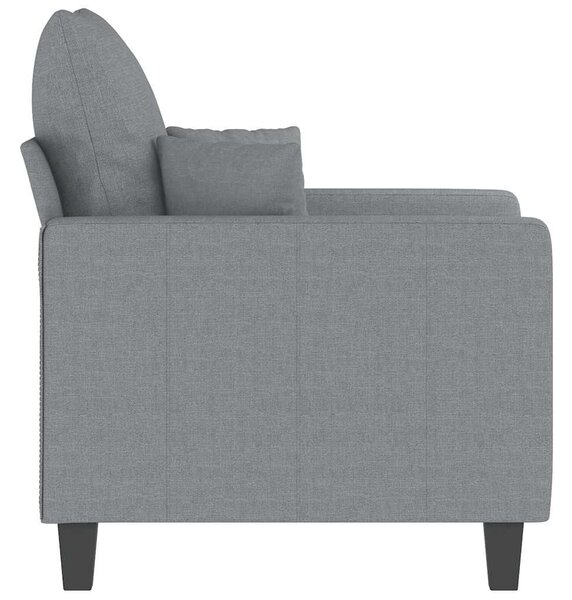 Világosszürke szövet kanapéfotel 60 cm