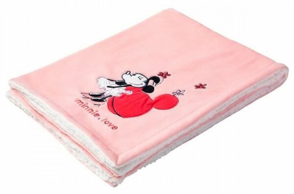 Takaró Disney Rózsaszín Minnie Mouse (75 x 100 cm)