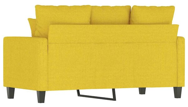 2 személyes világossárga szövet kanapé 120 cm