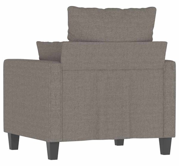 Tópszínű szövet kanapéfotel 60 cm