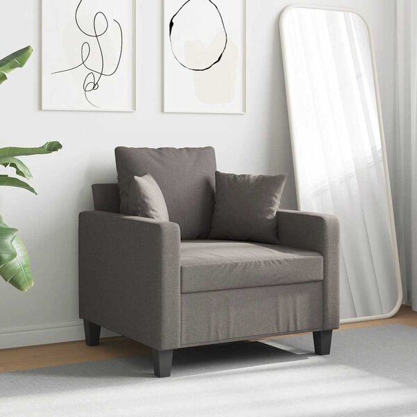 Tópszínű szövet kanapéfotel 60 cm