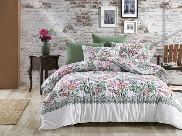 Romantic Garden flanel ágyneműhuzat TiaHome - 1x Párna 90x70cm, 1x Paplan 140x200cm