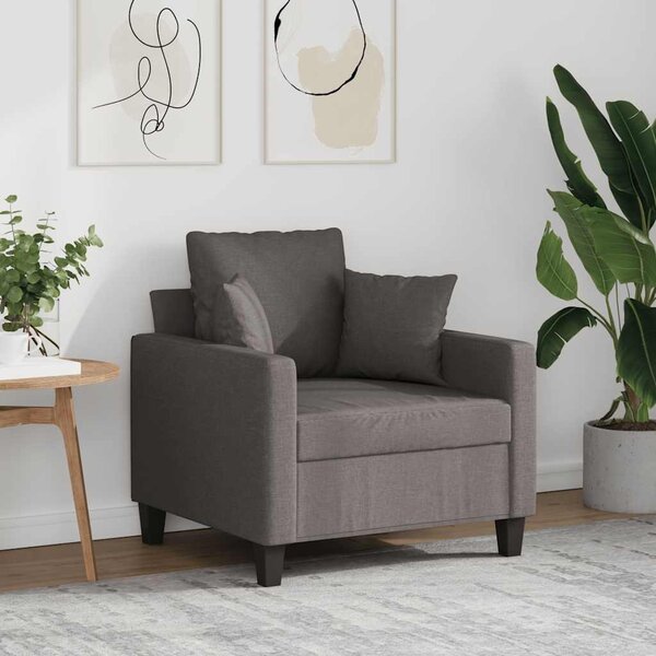 Tópszínű szövet kanapéfotel 60 cm