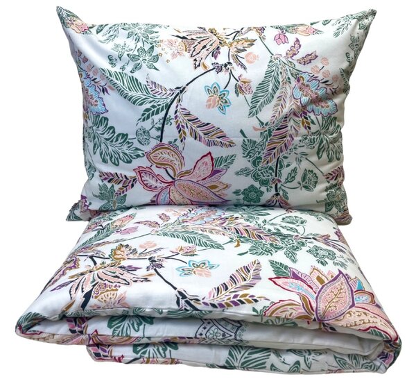 Romantic Garden flanel ágyneműhuzat TiaHome - 1x Párna 90x70cm, 1x Paplan 140x200cm