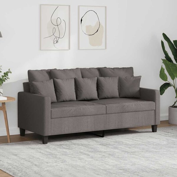 Kétszemélyes tópszínű szövet kanapé 140 cm