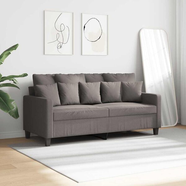 Kétszemélyes tópszínű szövet kanapé 140 cm