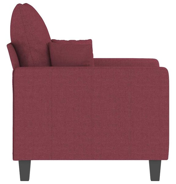 Bordó szövet kanapéfotel 60 cm