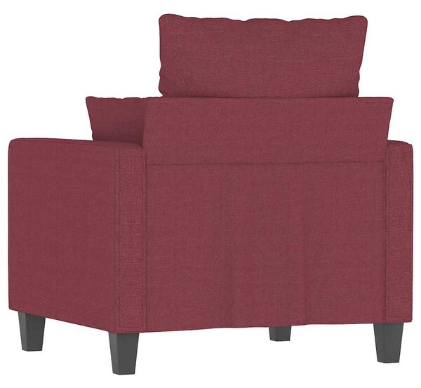 Bordó szövet kanapéfotel 60 cm