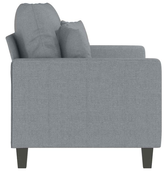 Kétszemélyes világosszürke szövetkanapé 120 cm