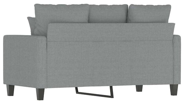 Kétszemélyes világosszürke szövetkanapé 120 cm