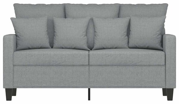 Kétszemélyes világosszürke szövetkanapé 120 cm