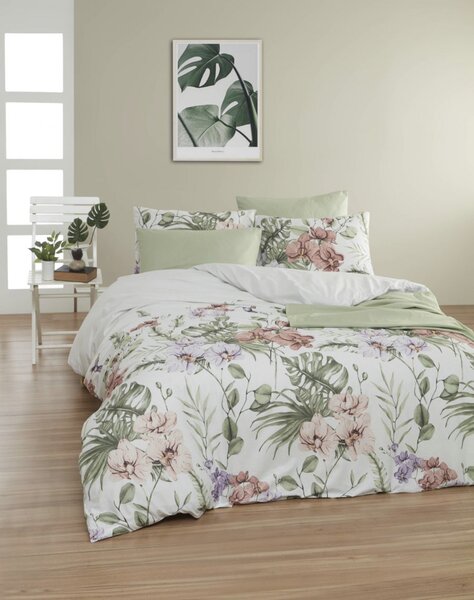 Tropic pamut ágyneműhuzat TiaHome - 1x Párna 90x70cm, 1x Paplan 140x200cm