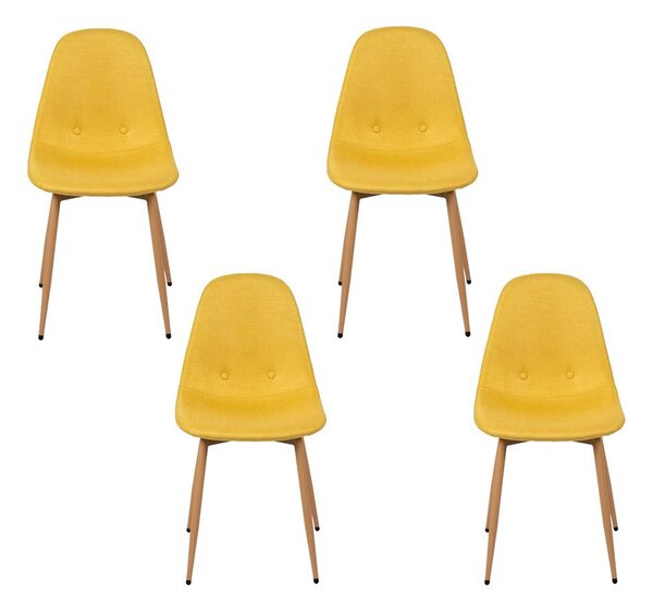 Avenberg RIVA Étkezőszék szett - 4db, sárga