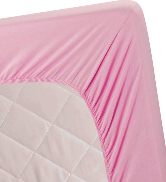 Jersey lepedő világos rózsaszín TiaHome - 60x120cm