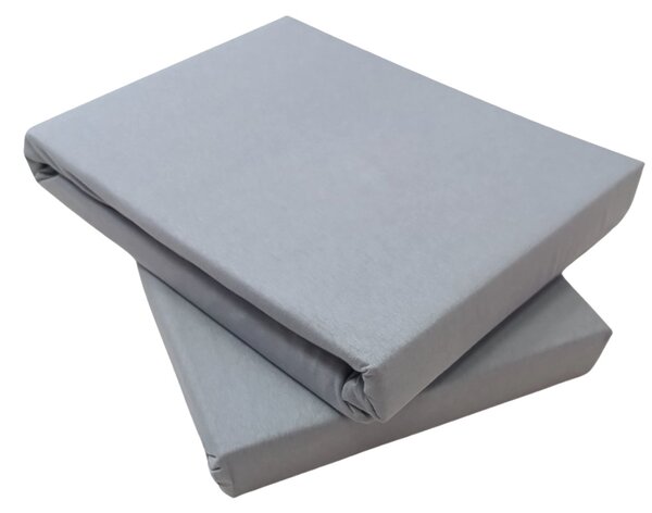 Jersey szürke lepedő TiaHome - 70x140cm