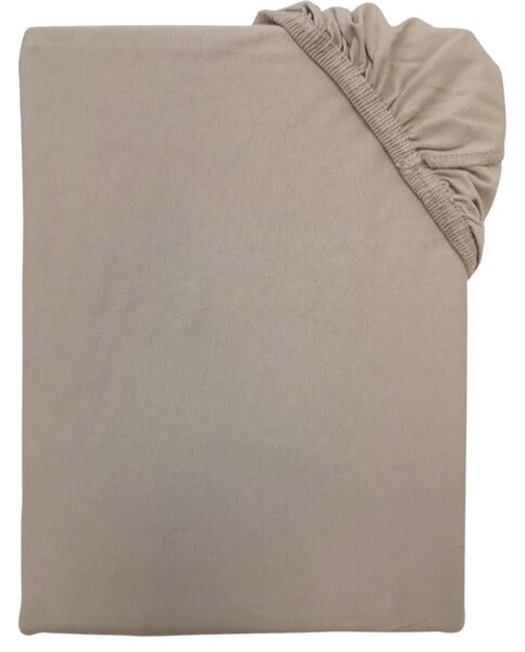 Jersey bézs lepedő TiaHome - 70x140cm