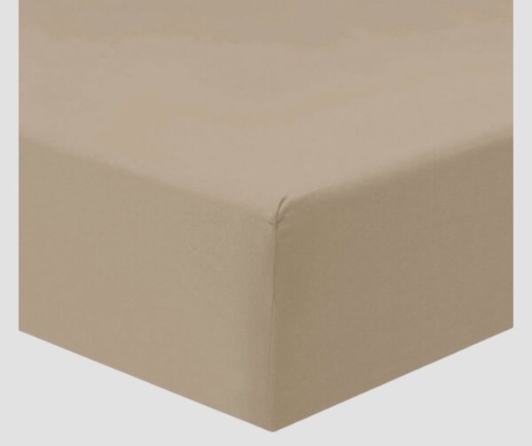 Jersey bézs lepedő TiaHome - 70x140cm