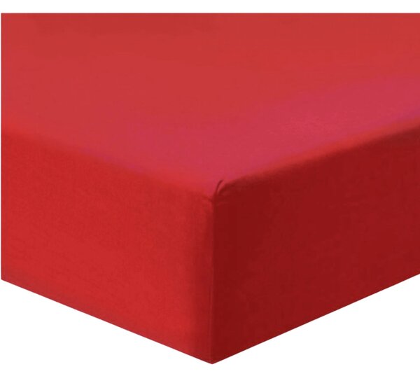 Jersey piros lepedő TiaHome - 70x140cm