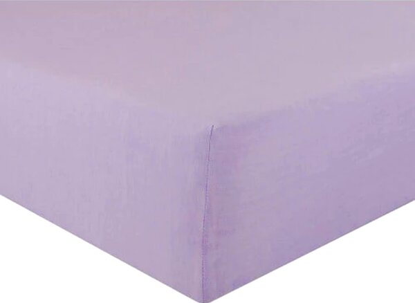 Jersey világoslila lepedő TiaHome - 70x140cm