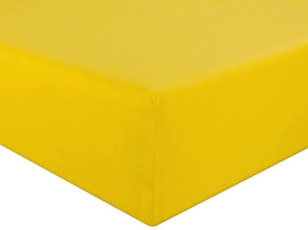 Jersey sárga lepedő TiaHome - 70x140cm