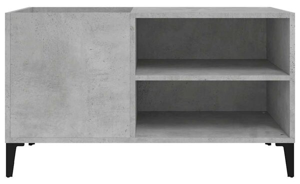 Betonszürke szerelt fa hanglemezszekrény 84,5x38x48 cm