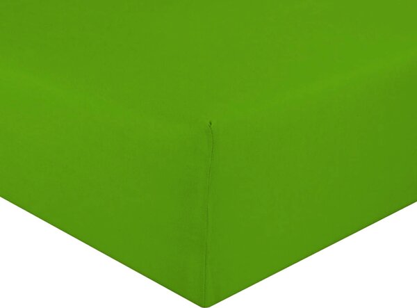 Jersey zöld kiwi lepedő TiaHome - 70x140cm