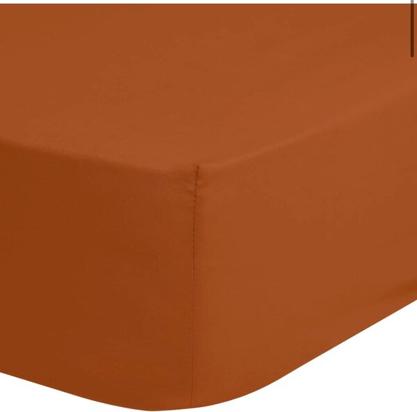 Jersey tégla lepedő TiaHome - 70x140cm