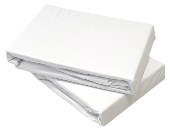 Jersey fehér lepedő TiaHome - 70x140cm