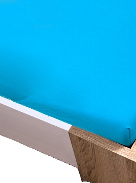 Jersey türkiz lepedő TiaHome - 70x140cm