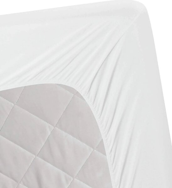 Jersey fehér lepedő TiaHome - 70x140cm