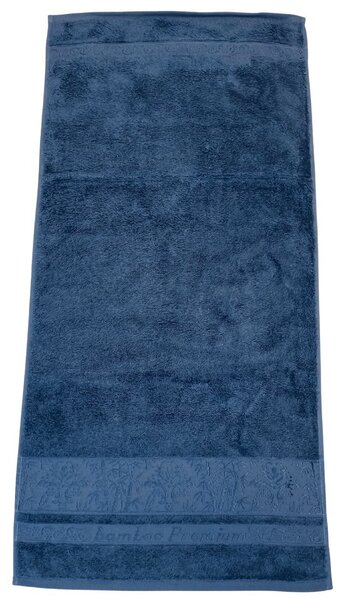 Törülközők bambusz sötétkék klasszikus 50x90cm TiaHome