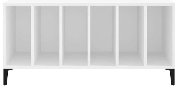 Fehér szerelt fa hanglemezszekrény 100 x 38 x 48 cm