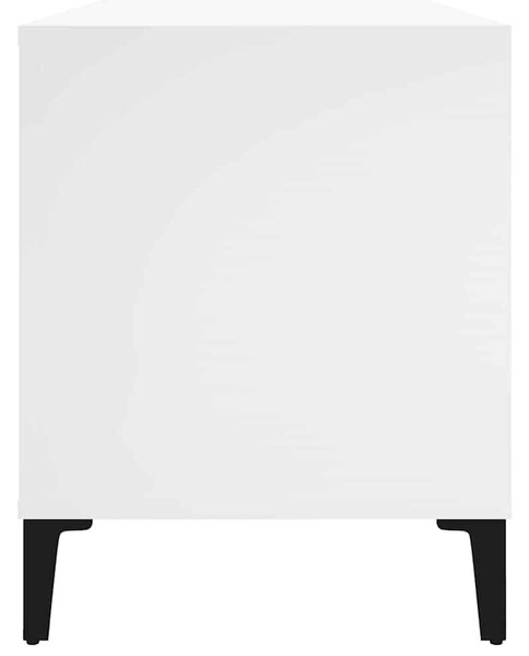 Fehér szerelt fa hanglemezszekrény 100 x 38 x 48 cm