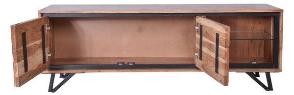 Natúr színű akácfa TV-állvány 150x51x40 cm Ambala – Interia Home & Living