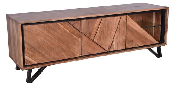 Natúr színű akácfa TV-állvány 150x51x40 cm Ambala – Interia Home & Living