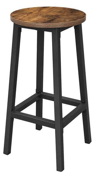 LUND bárszék, 2 db, 32x65cm, barna/fekete Vasagle