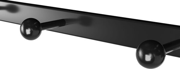 HENRY fali fogas, 60x30x32cm, fekete/barna Vasagle