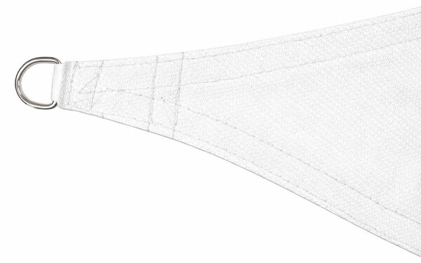 Napvitorla - árnyékoló teraszra, háromszög alakú 3x3x3 m Fehér színben - HDPE anyagból