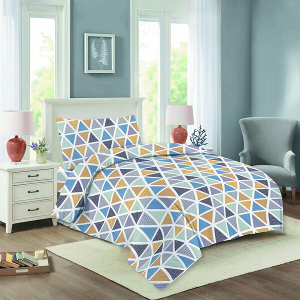 Triangulo pamut ágyneműhuzat 200x140cm+90x70cm TiaHome