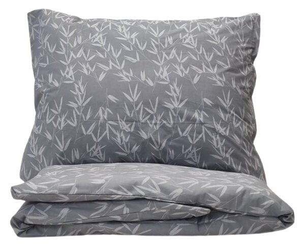 Bambo szürke pamut ágyneműhuzat 200x140cm+90x70cm TiaHome - 1x Párna 90x70cm, 1x Paplan 140x200cm